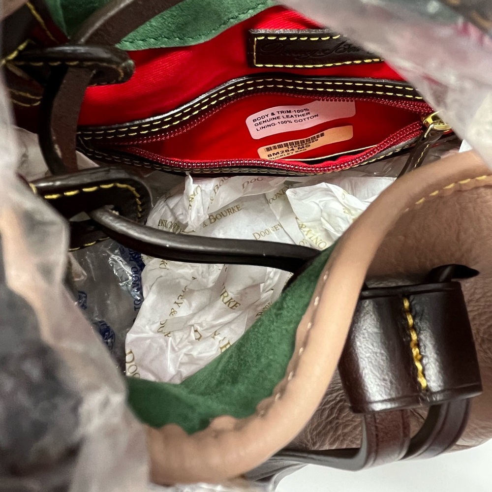 Dooney & Bourke Buckley Leather Bag - Mushroom - Picture 10 of 12